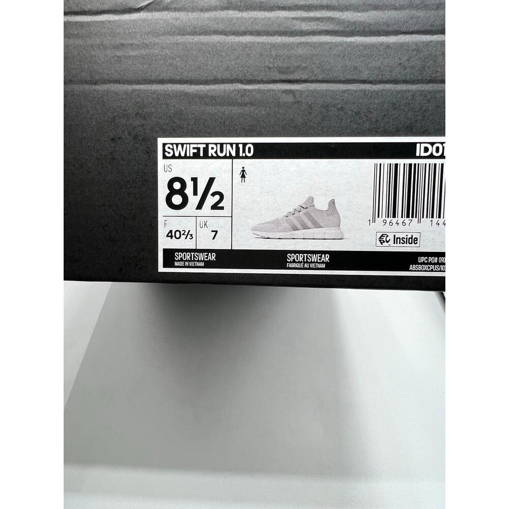 Adidas Swift Run 1.0 Wmns ‘Grey Silver Metallic’ size 8.5w - Picture 7 of 7